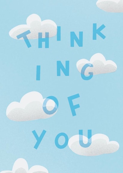 Head in the clouds - thinking of you card created by Wandering Studio Co.