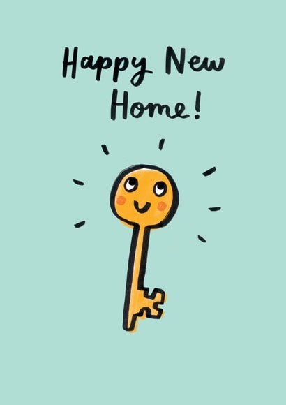 Cute Key New Home Card - Happy New Home! created by Jenny Seddon