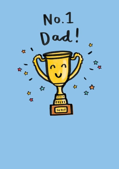 dad no.1 dad Father's Day Card 42993 created by Jenny Seddon