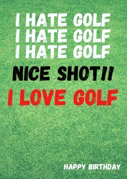 hate nice Birthday Card 17210 created by RAH