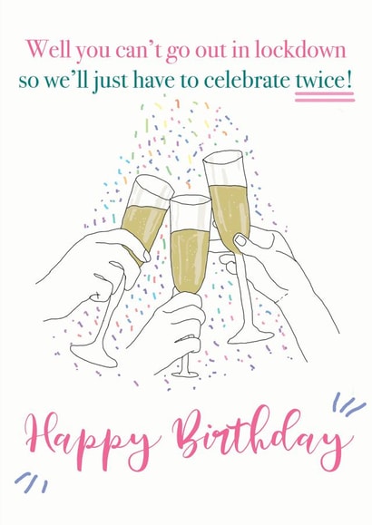 prosscco cheers Birthday Card 39267 created by Emma Keight