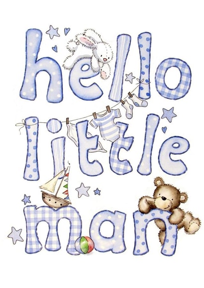 hello little New Baby Card 16530 created by Kate Garrett