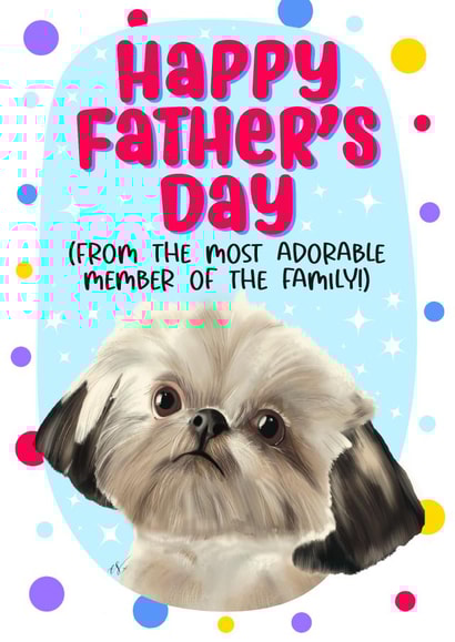 Shih Tzu cute Father’s Day created by Little Cat Creates