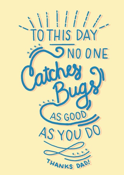 insects bugs Father's Day Card 39994 created by Carla Letters