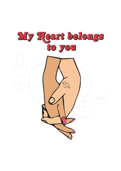 romantic love Anniversary Card 43480 created by The Gifting Knot