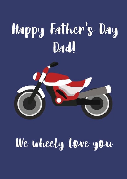 wheely love you Father's Day Card 42473 created by Zoe Shepherd