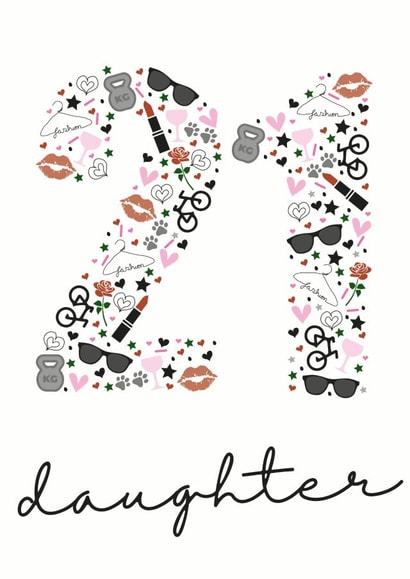 21 21st Birthday Card 10489 created by Rulu