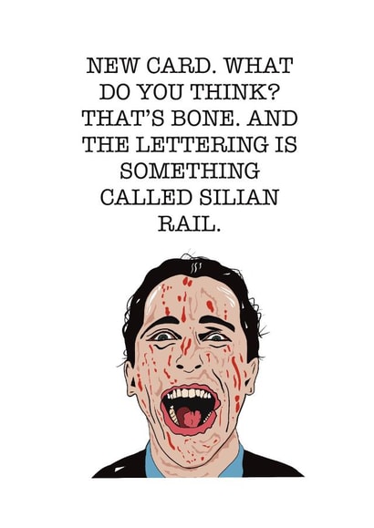 movie iconic Birthday Card 12276 created by Sean Littlewood