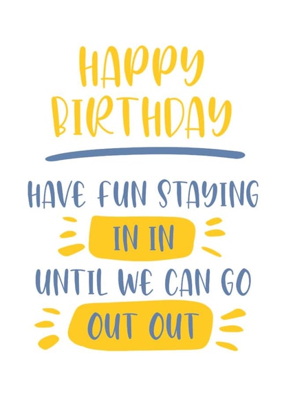 staying in out out Card 40929 created by Created by joy