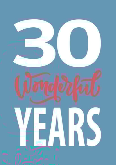 30 30th Anniversary Card 14317 created by Dottie Mottie