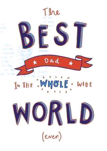 best dad Father's Day Card 43525 created by Jen Roffe