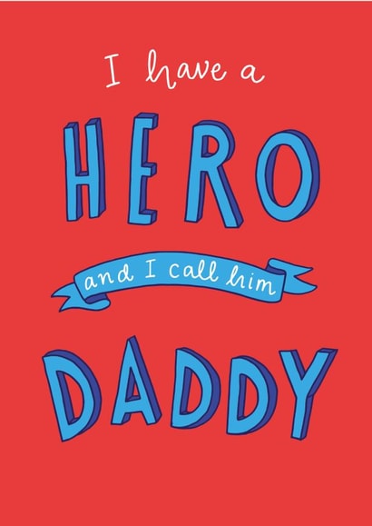 hero daddy Father's Day Card 18920 created by Jen Roffe