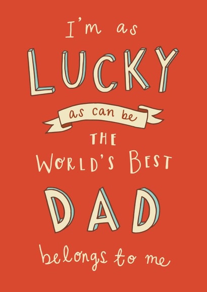 lucky best Father's Day Card 43526 created by Jen Roffe