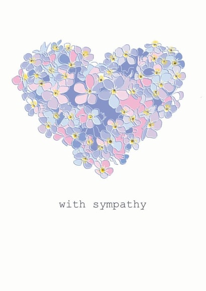 Sympathy and bereavement card created by doodleshoe paper goods