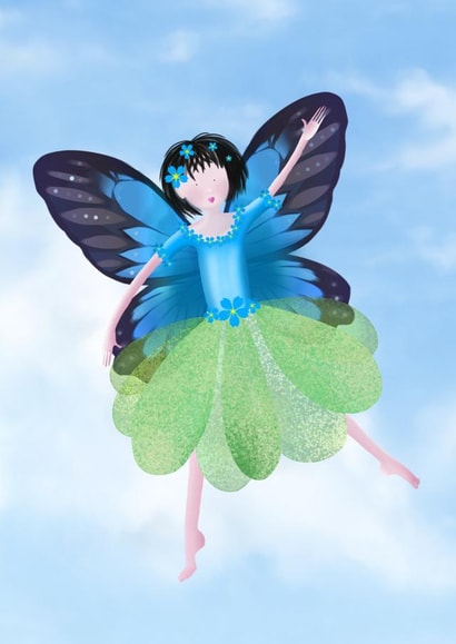 fairy Child Birthday Card 18787 created by Treacle Bum