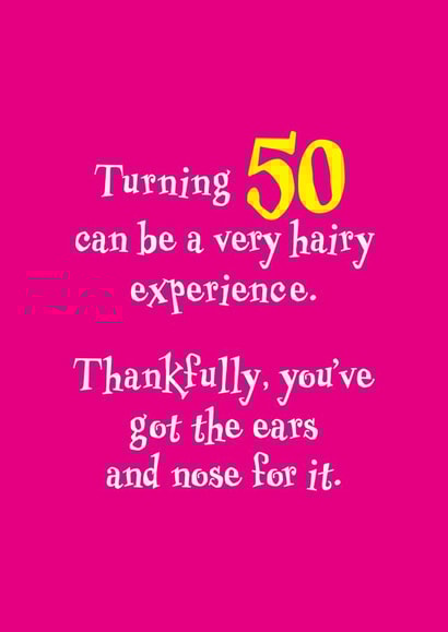50th fifty Birthday Card 8802 created by Rusty Pencil