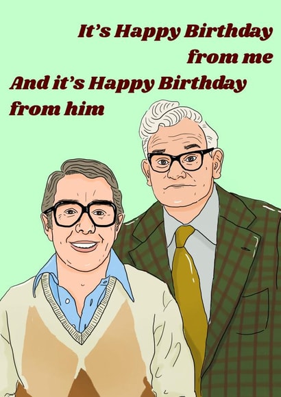 The Two Ronnies funny Birthday Card 18650 created by The Queer Store