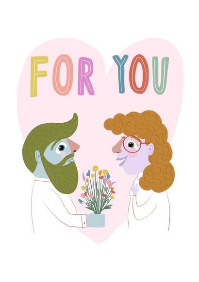 Love couple Card 43608 created by Penelope Nutmeg