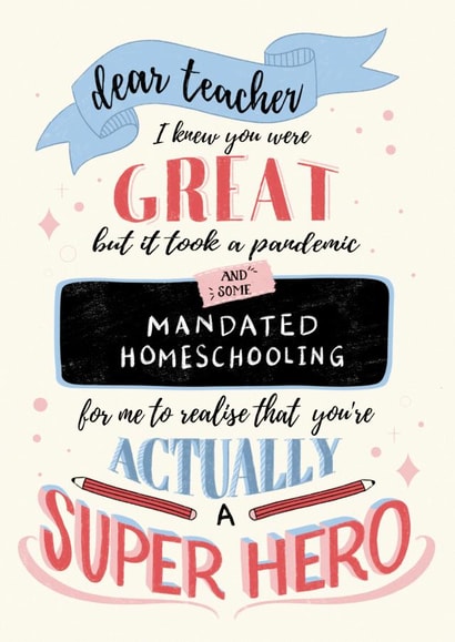 teacher super Thank You Card 42555 created by Michelle Robyn