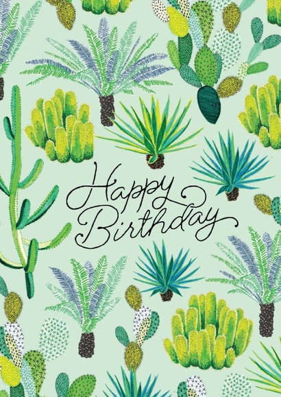 palm trees Birthday Card 18880 created by Jacqueline Colley