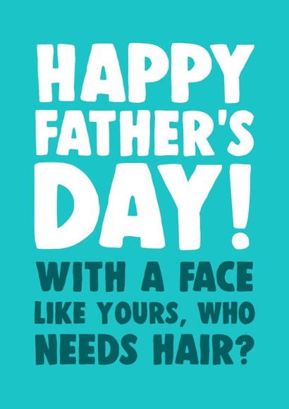 Cheeky Bald Father's Day Card created by Dolli Does Design