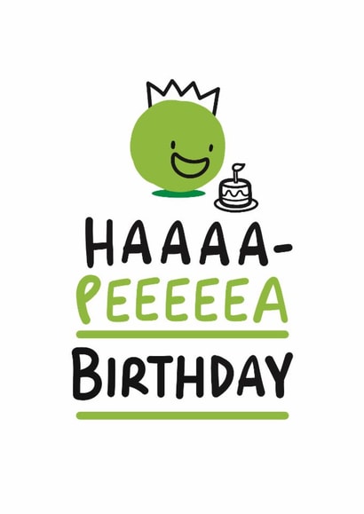 pea crown Birthday Card 4701 created by Conor Rawson