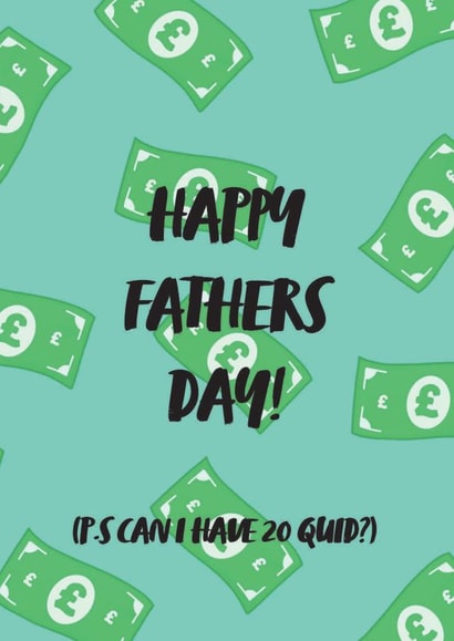 20 quid Father's Day Card 37137 created by Ellie Fflur Studio