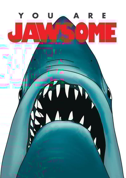Jaws Movie Fan Birthday Valentines Love Card created by Influential People