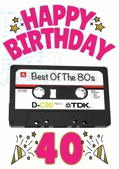 retro eighties Birthday Card 13071 created by ShortRound888