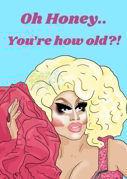 rupaul ru paul's drag race Birthday Card 18651 created by The Queer Store