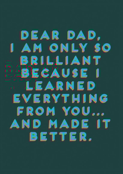 dad father Father's Day Card 19111 created by Hole in my Pocket