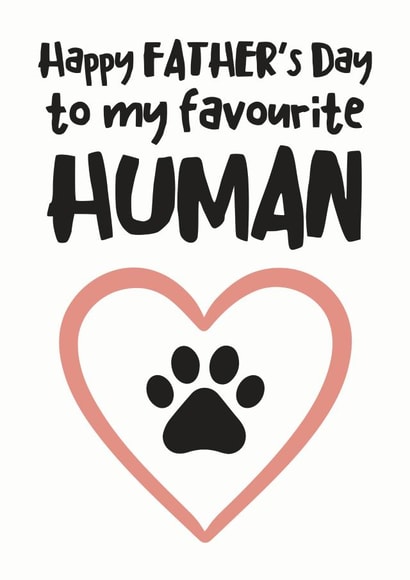 favourite human Father's Day Card 4820 created by Hello Fridays Studio