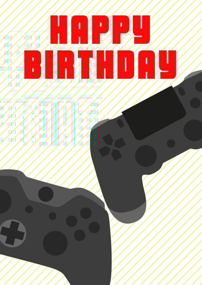 Gamer Birthday Card created by Moonlight Designs