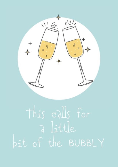 This calls for a little bit of the bubbly - fun champagne themed wedding card created by thekhedit