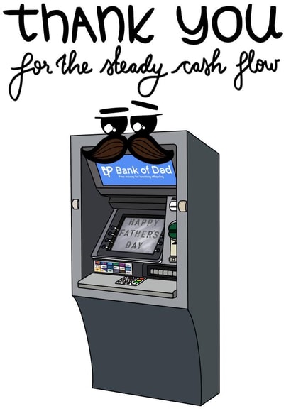 bank of Father's Day Card 43786 created by Shivani