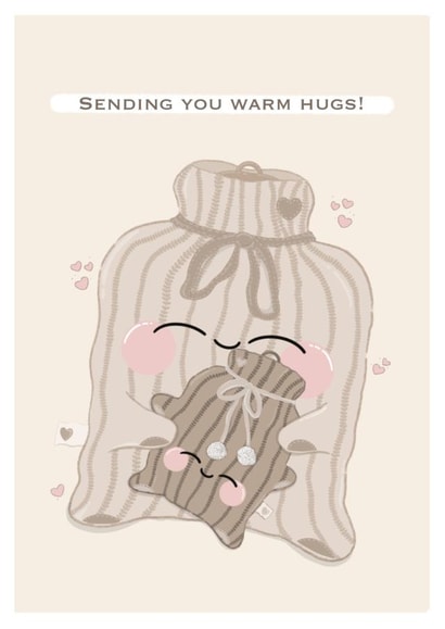 hot water Love & Friendship Card 17270 created by Fikaa Illustrations 
