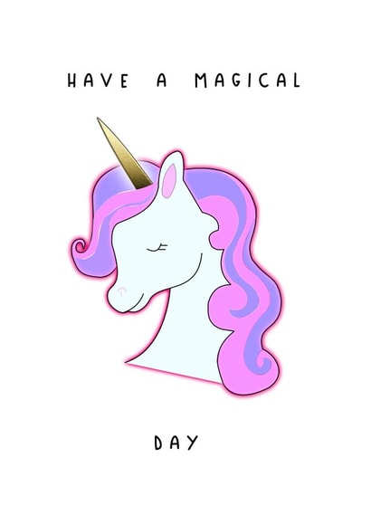magical unicorn Birthday Card 18900 created by LSdesign