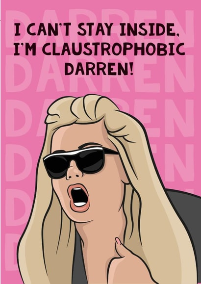 gemma collins Birthday Card 17108 created by Guilty Cards