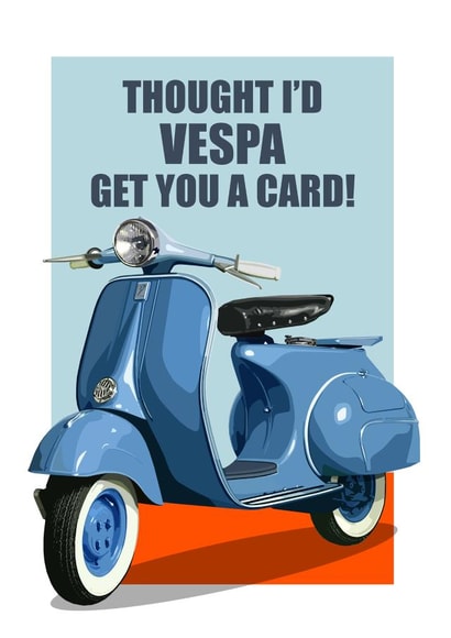 SCOOTER CARD created by RetroMotion Artwork