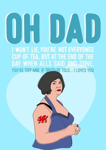 Nessa Gavin and Stacey Card for Dad  created by AliceandEmmaDesigns