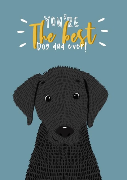 Lab black lab Father's Day Card 42499 created by Lily and Daisy