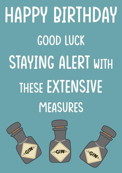 stay alert Birthday Card 43789 created by Butlin Designs