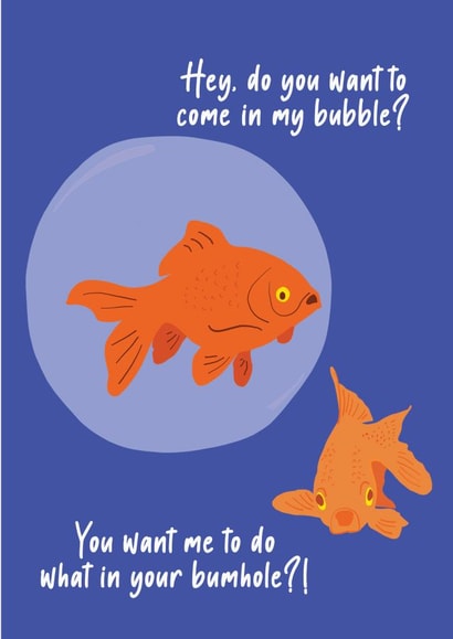 Come in my social distance bubble card created by Betsy Benn