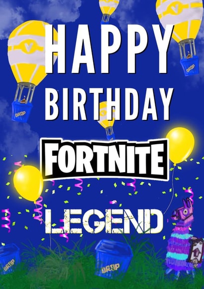 Fortnite Birthday Card created by Kerrylovescards