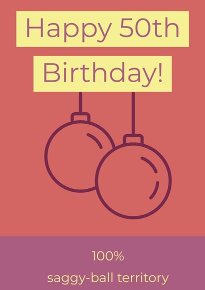 50 50th Birthday Card 15478 created by Joke With A Jab