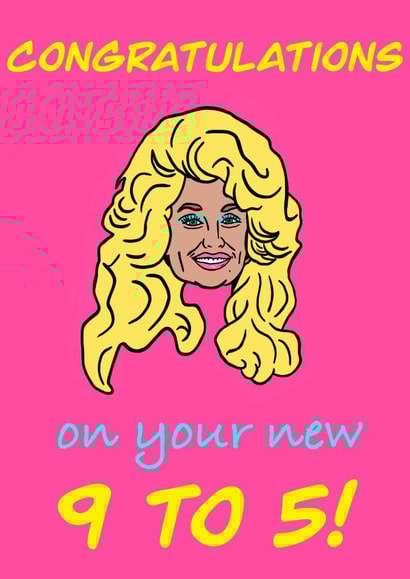 dolly parton illustration New Job Card 19164 created by The Kitschen Disco