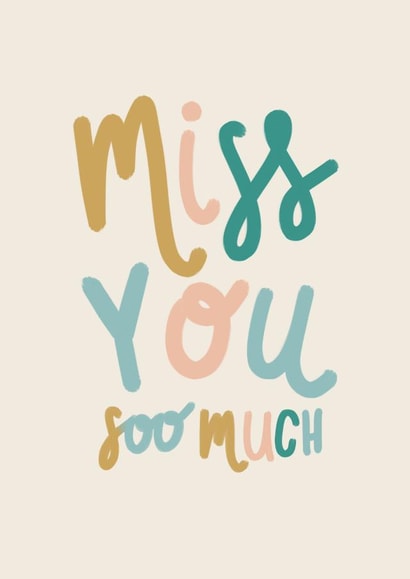 miss you Love & Friendship Card 16382 created by Lomond Paper Co.