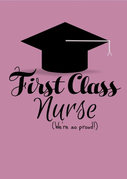 graduation nurse Graduation Card 19234 created by Leah Laughs
