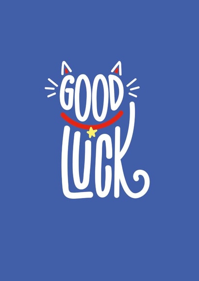 Lucky Cat Good Luck Good Luck Card 16981 created by Squaire