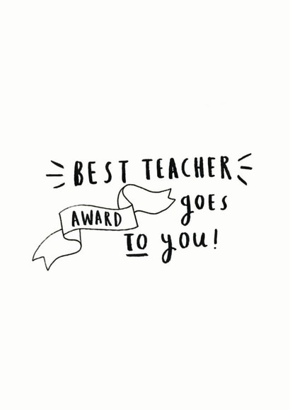 best teacher Thank You Card 14669 created by Ellie Ellie